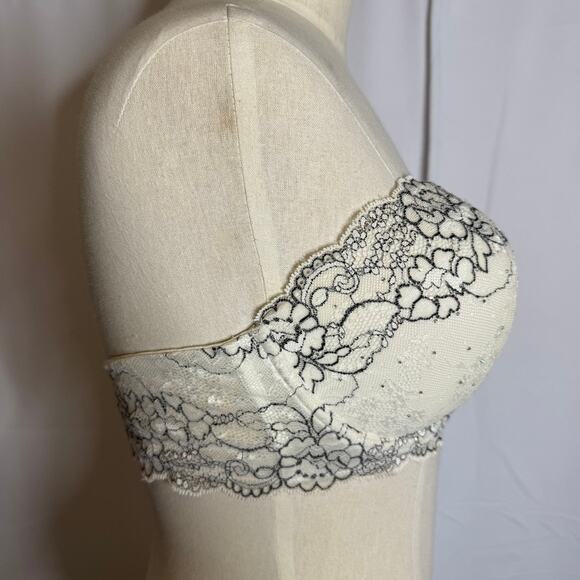 Victoria's Secret Dream Angels Strapless Multi-Way Bra 36DD Lace Straps Not Incl - Picture 5 of 10
